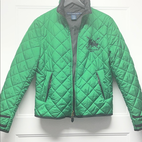 Ralph Lauren Green Quilted Puffer Jacket - Picture 4 of 16